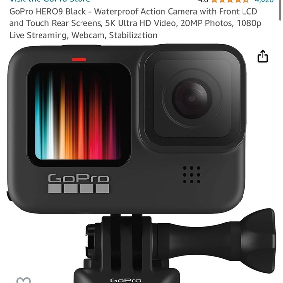 GoPro Hero 9 Waterproof Black video camera. Brand New! - Picture 1 of 6